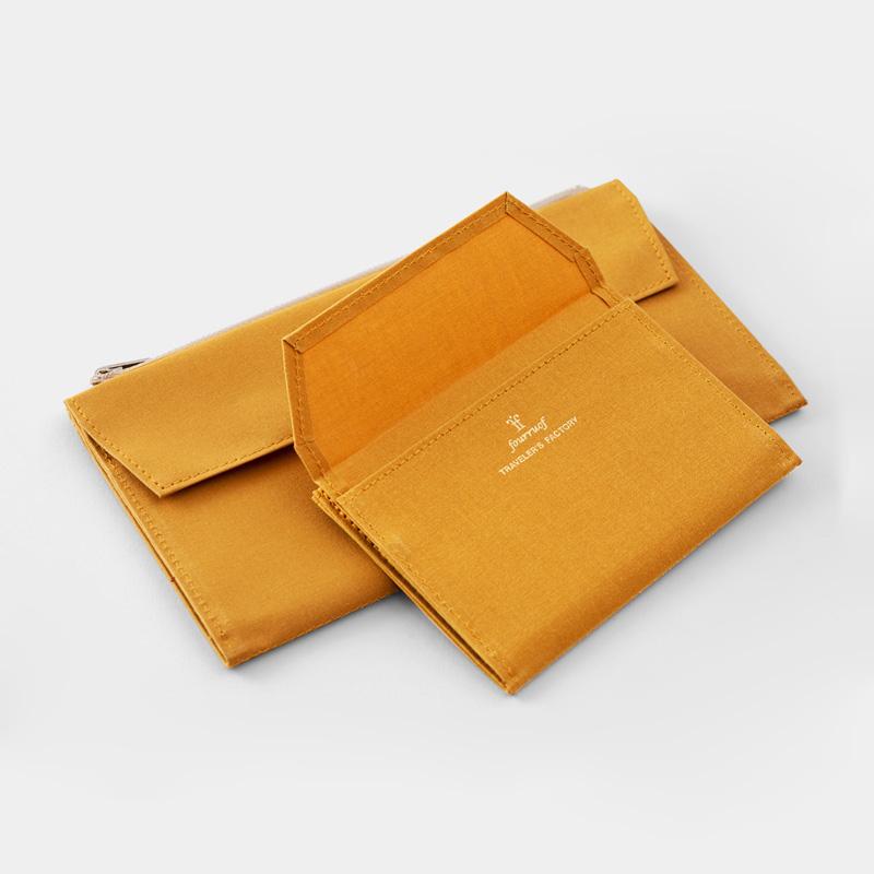 TF Refill Paper Cloth Zipper Mustard - Passport Size