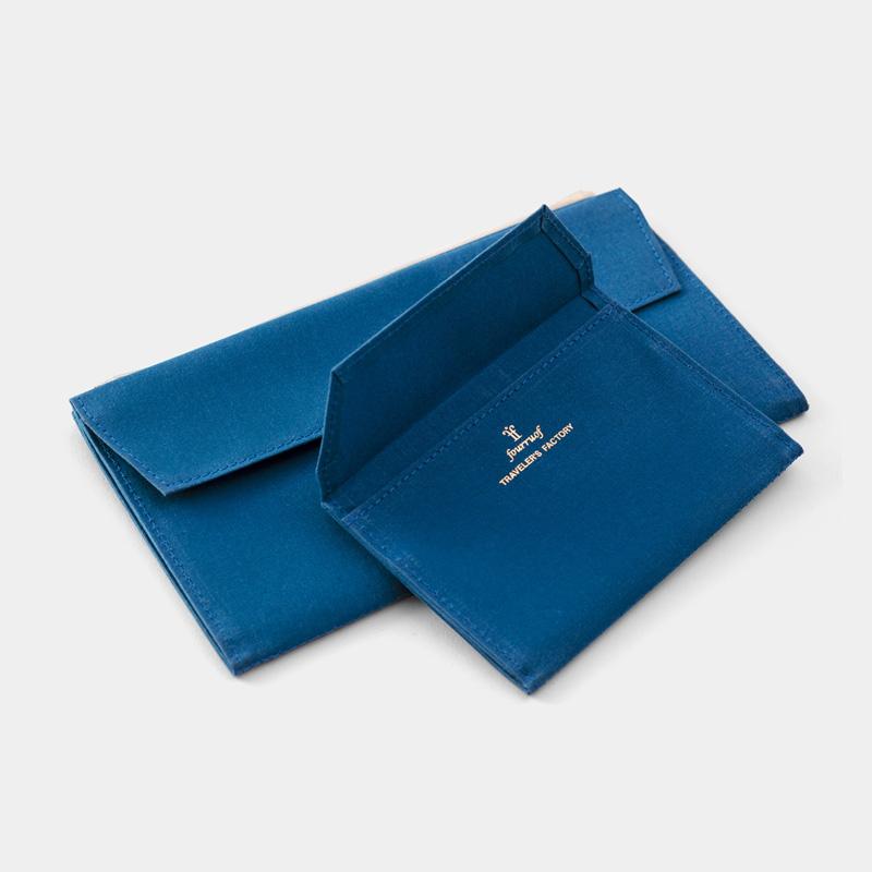 TF Recharge Chiffon Papier Zipper Bleu - Taille Passeport
