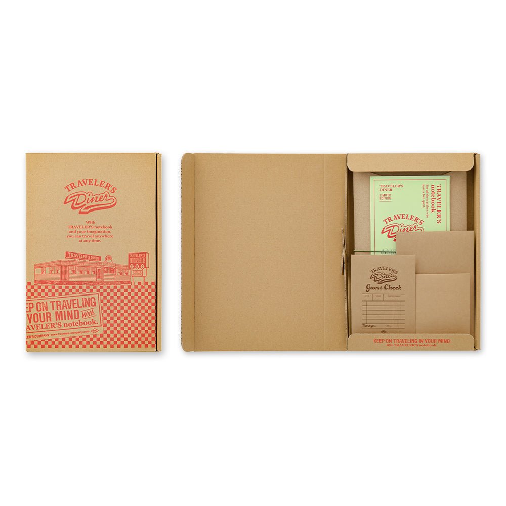 TF TRAVELER'S Notebook Limited Set Diner - Regular Size Camel