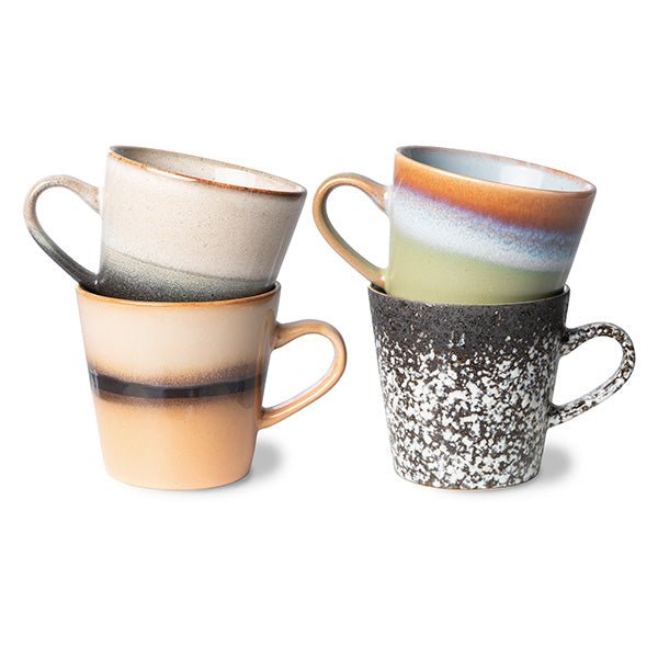 70s Ceramics Americano Mugs Galileo (set of 4)