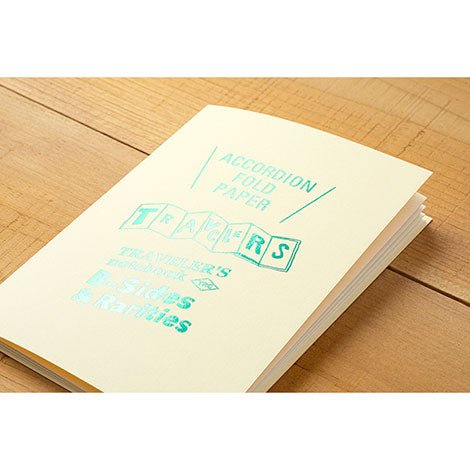 TRAVELER'S notebook B-Sides & Rarities Recharge Papier Pliage Accordéon Taille Passeport