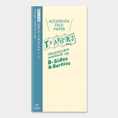 TRAVELER'S notebook Caras B y Rarezas Recambio Papel en Acordeón Tamaño Regular