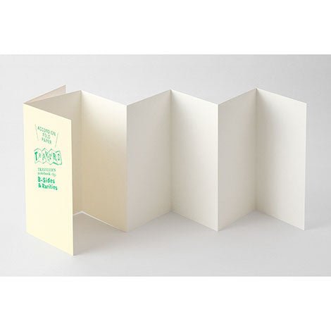 TRAVELER'S notebook B-Sides & Rarities Recharge Papier Plié Accordéon Format Régulier
