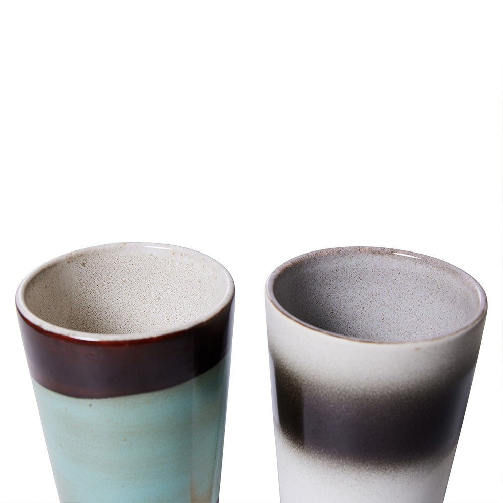 70s Ceramics Latte Mugs Boogie (set of 2)