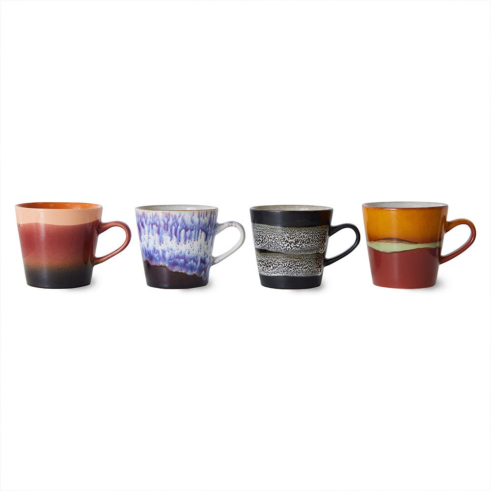 70s Ceramics Americano Mugs Friction (set of 4)