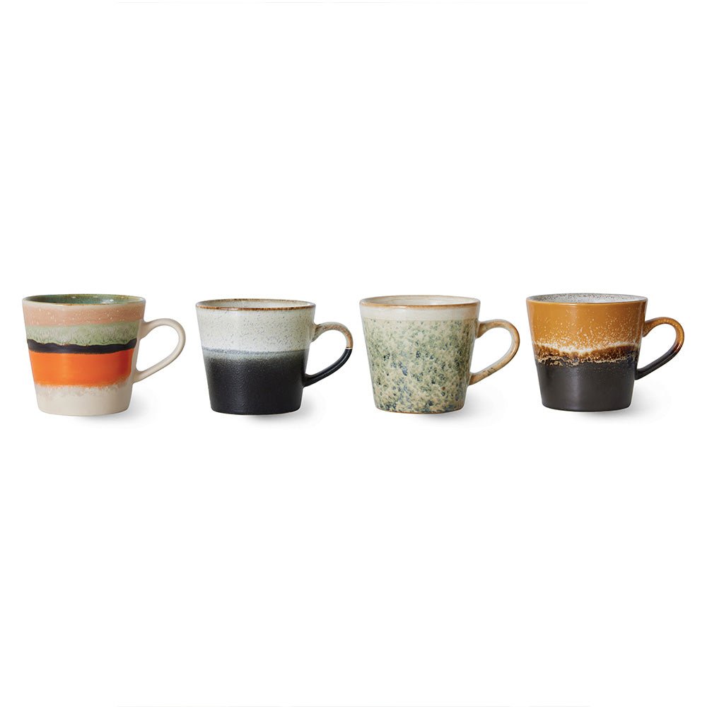 70s Ceramics Cappuccino Mugs Verve (set of 4)