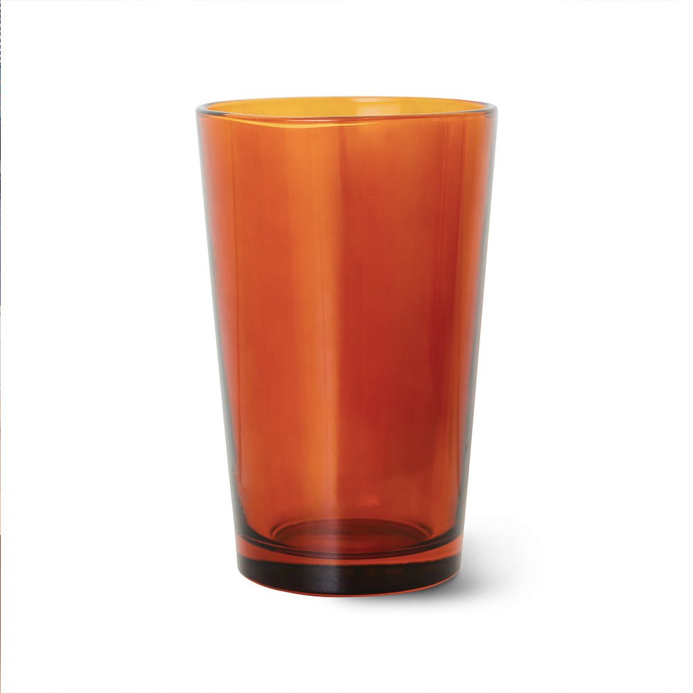 70s Glassware: Tea Glasses Amber / Brown (set of 4)