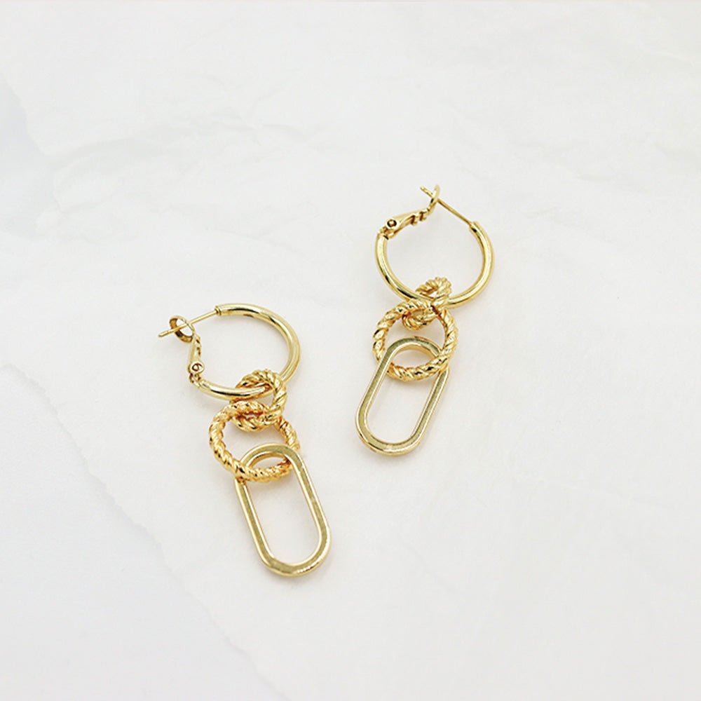 Ally Hoop Earrings Gold