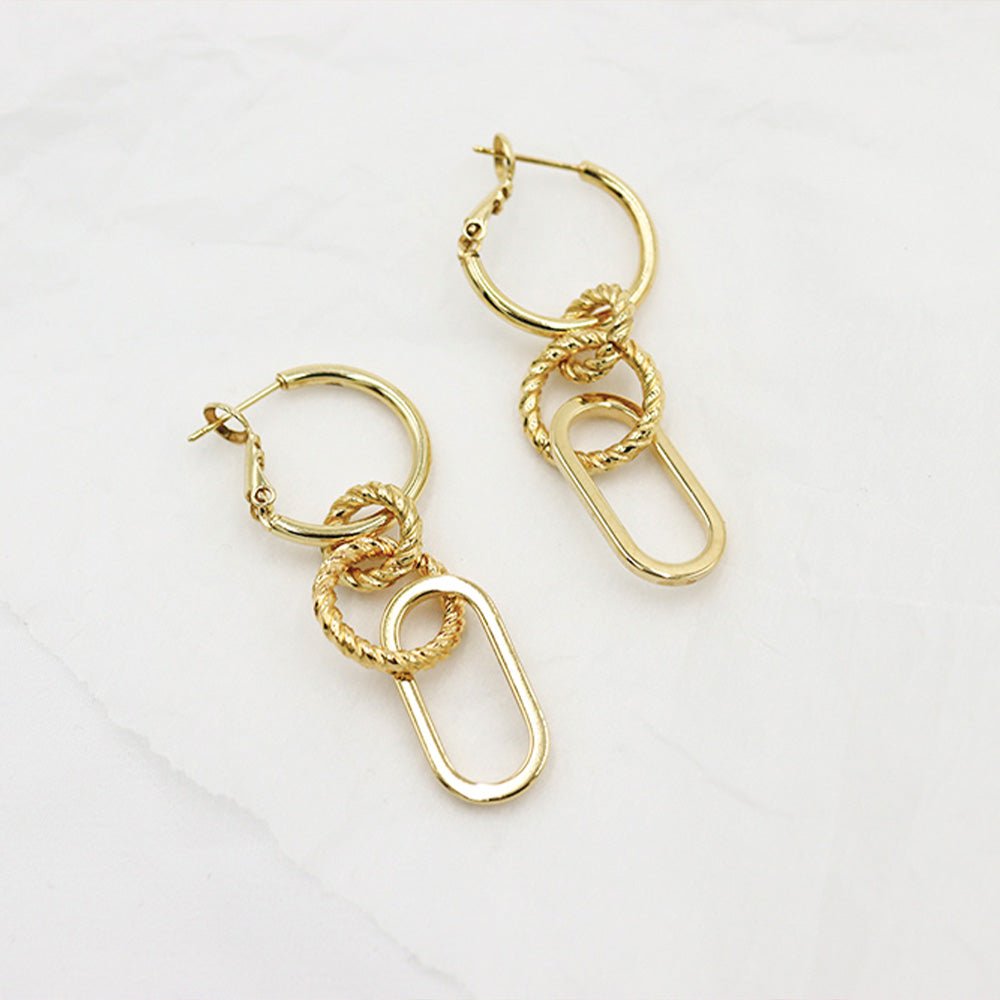 Ally Hoop Earrings Gold