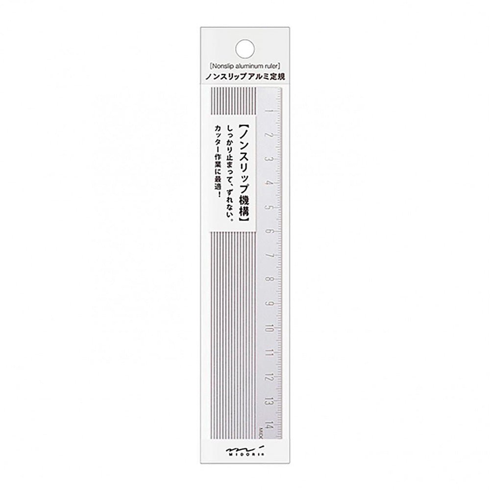 Aluminum Ruler 15cm Non-Slip Silver