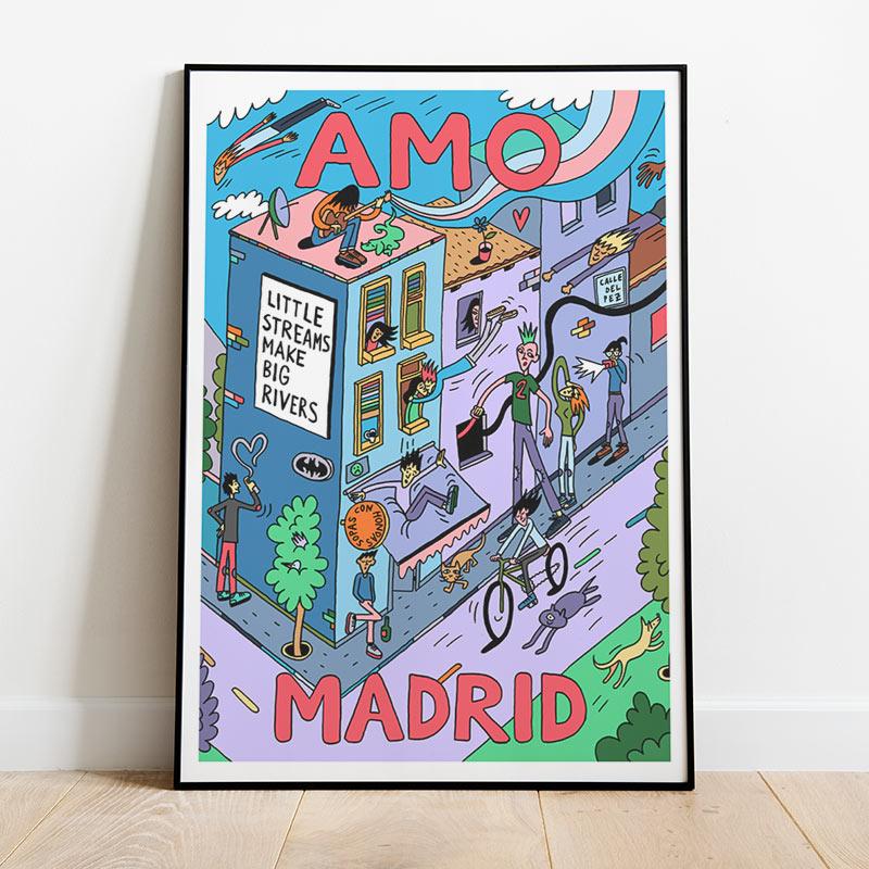 Amo Madrid 1 47 x 67 impression numérique