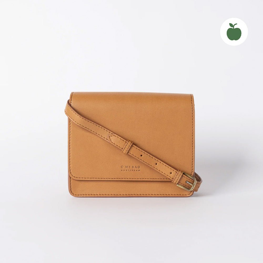 Mini Audrey Bag Apple Leather Cognac (Woven Strap/Leather Strap)