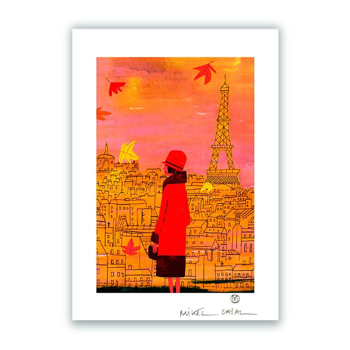 Paris en Automne Tirage Papier Fine Art A4