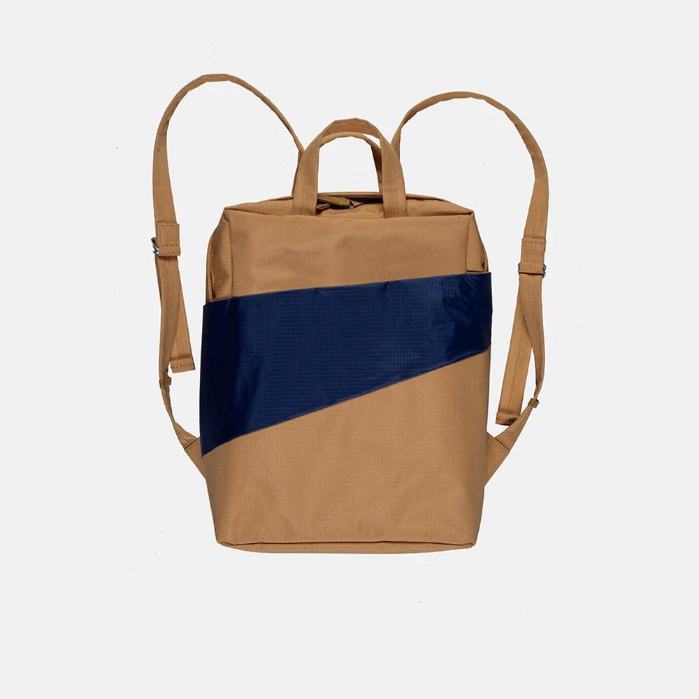 The New Backpack Camel & Navy
