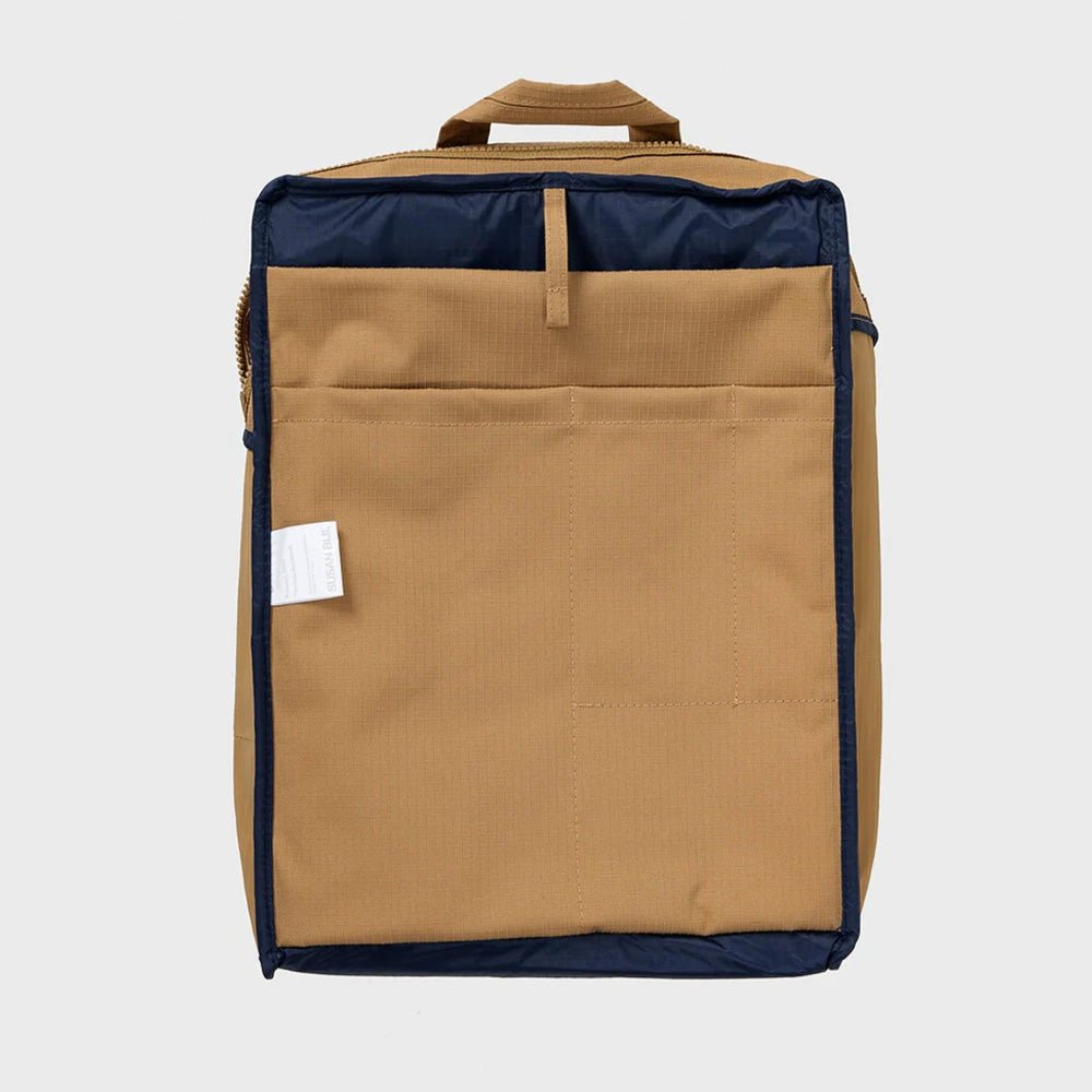 The New Backpack Camel & Navy
