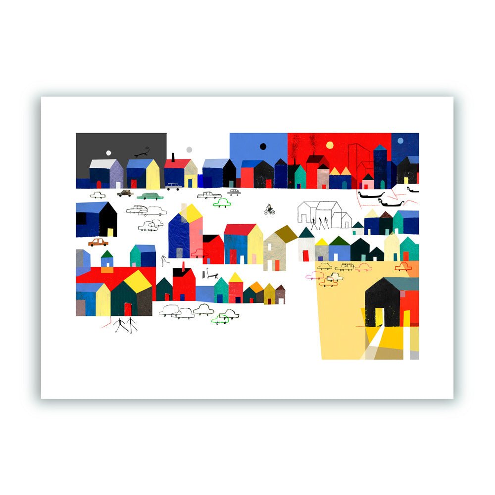 Barrio Color Giclée Print A3