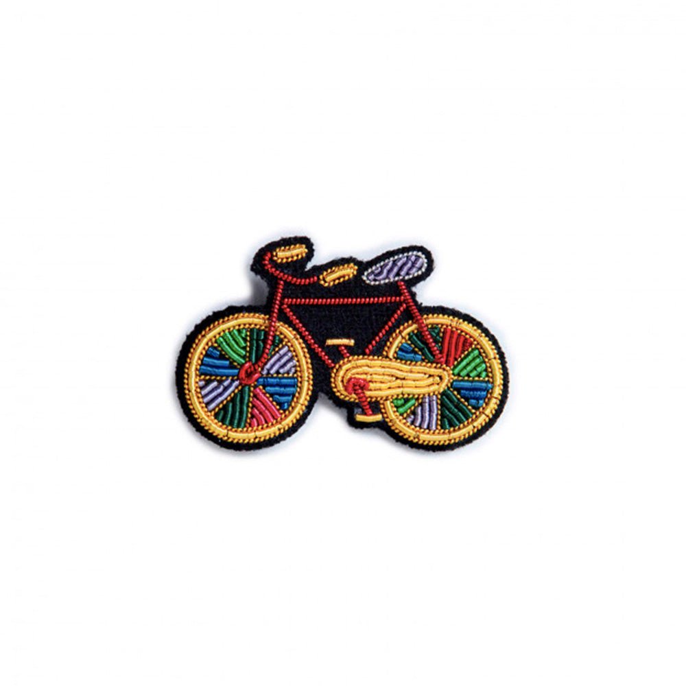 Paradise Bike Hand Embroidered Brooch