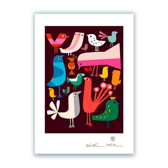 Impression papier Fine Art Oiseaux A4
