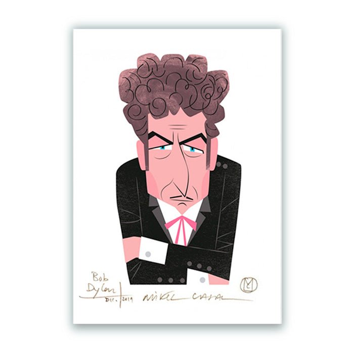 Impression sur papier d'art Bob Dylan A5