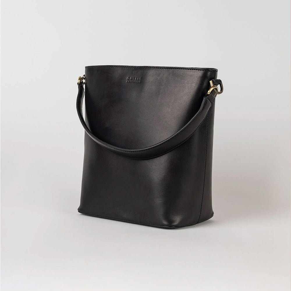 Bobbi Bucket Bag Maxi Classic Leather Black
