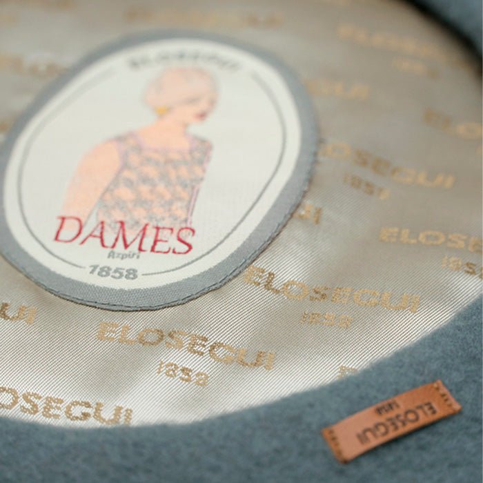 Dame Merino Wool Beret with Lining Dark Grey 74