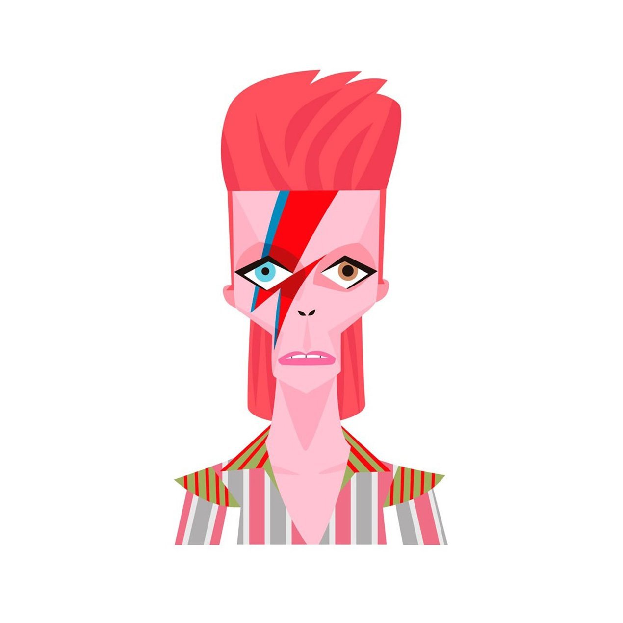 Impression sur papier Fine Art David Bowie A5