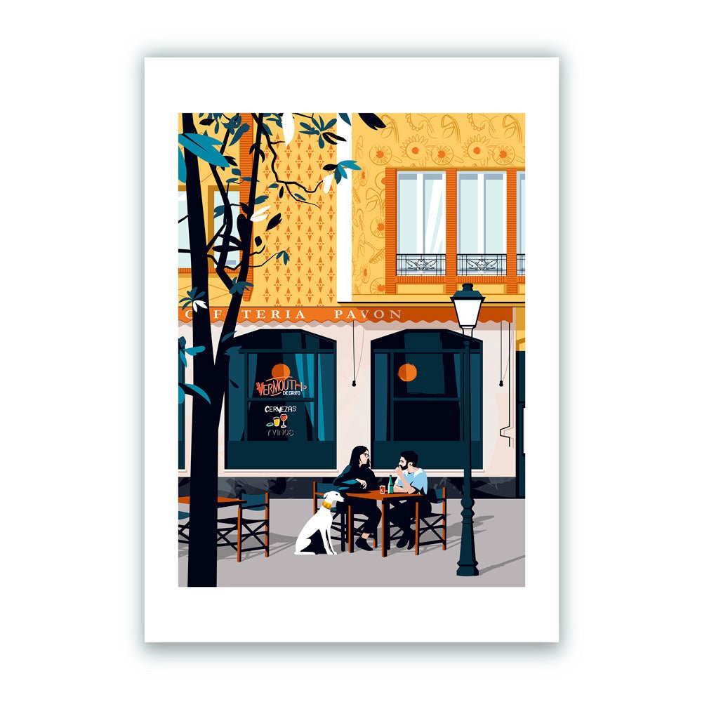 Café Pavón Giclée Print A3