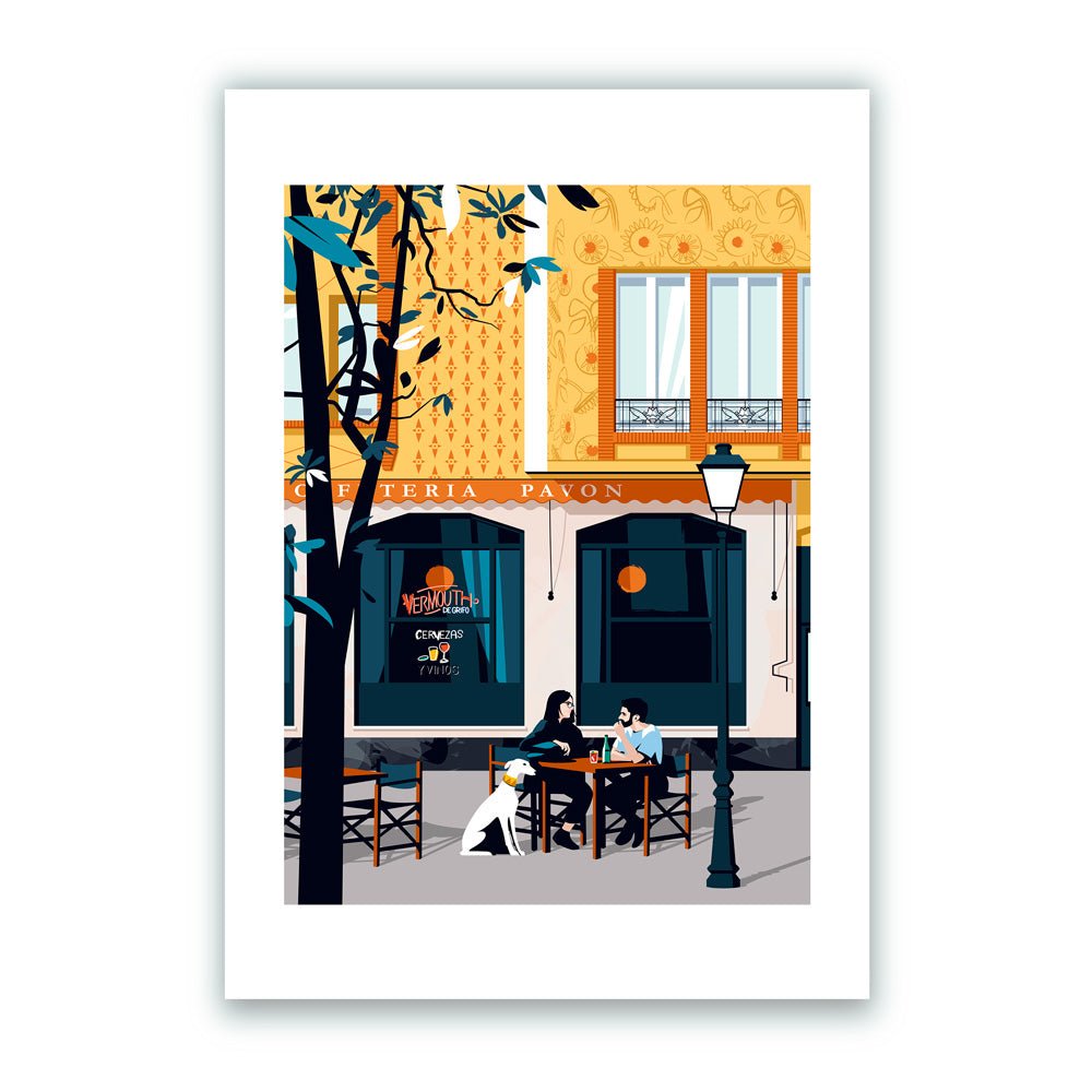 Café Pavón Giclée Print A5