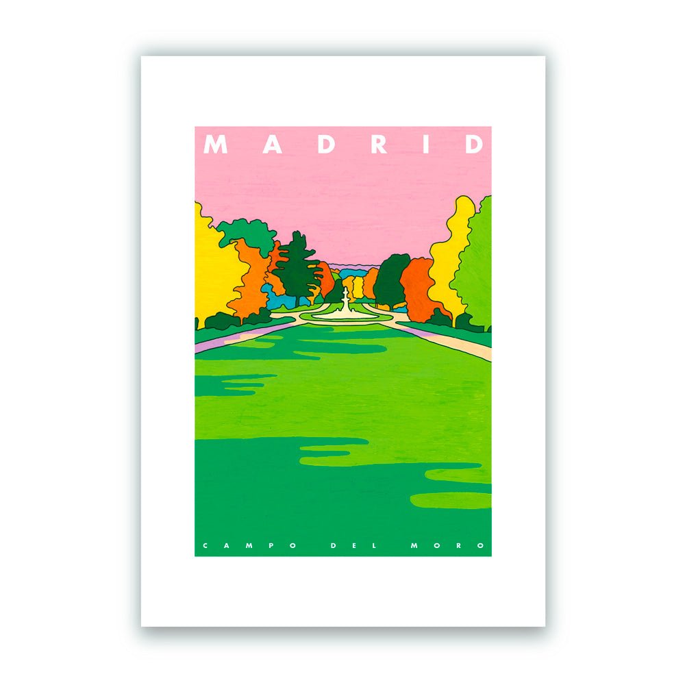 Madrid - Campo del Moro A5 Giclée Print