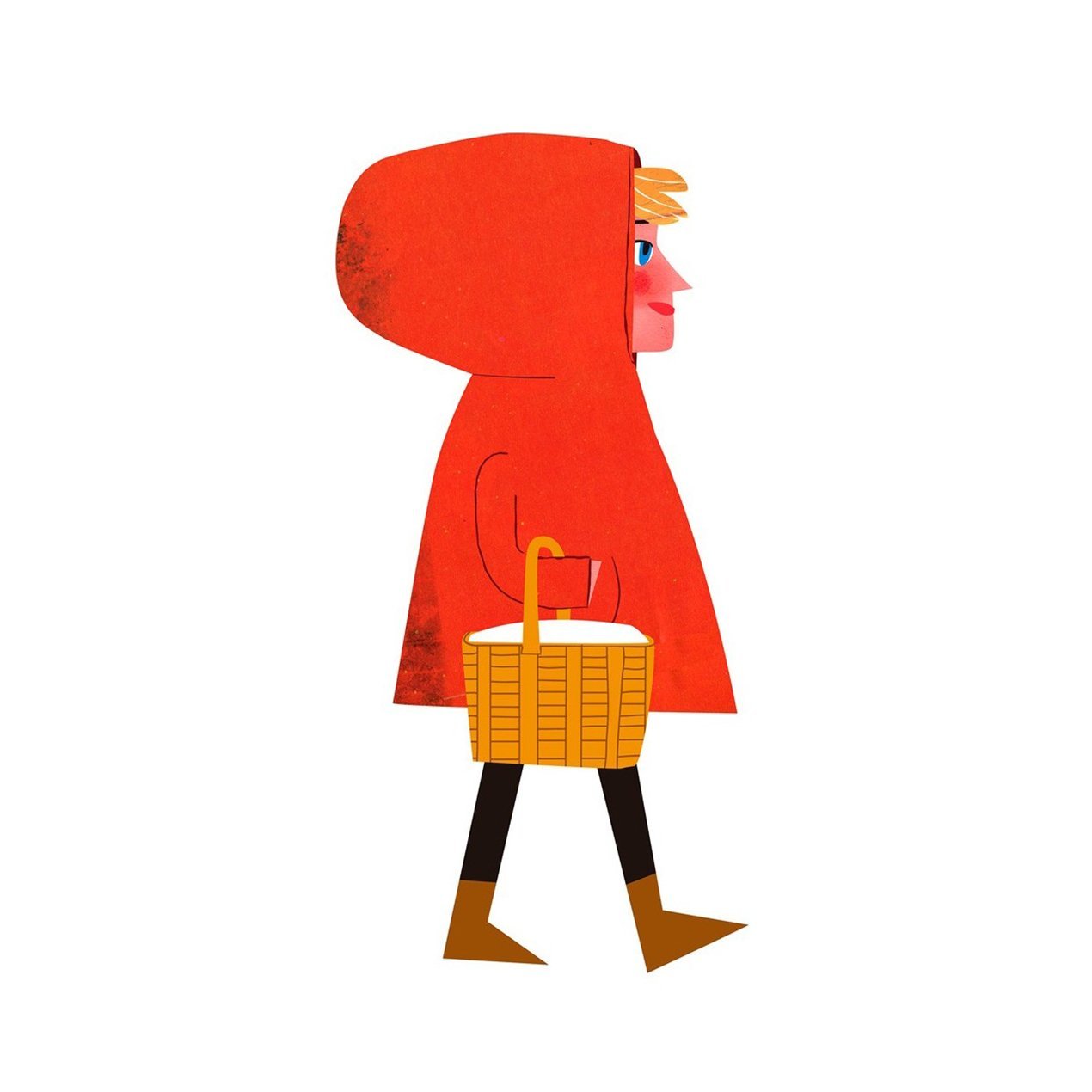 Little Red Riding Hood Giclée Print A5