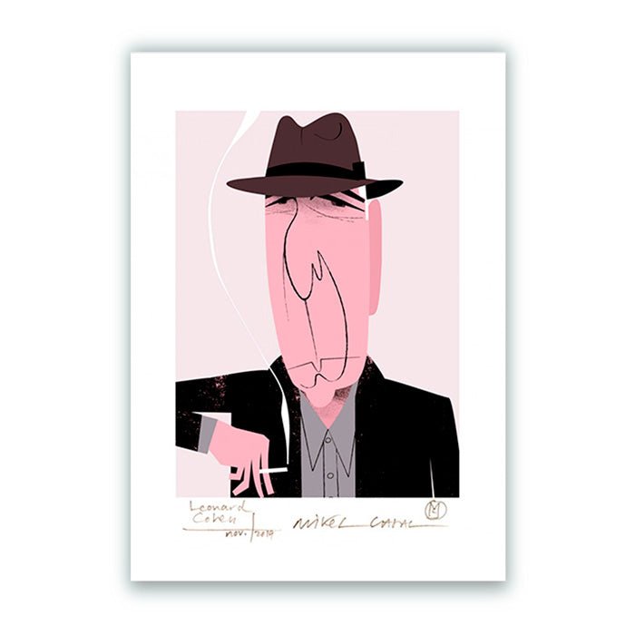 Leonard Cohen Giclée Print A5