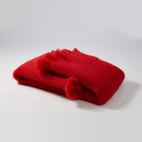 Mohair Foulard Coral Red 126 18x170