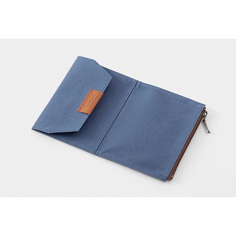 TRAVELER'S notebook Caras B y Rarezas Estuche de Algodón con Cremallera Tamaño Pasaporte Azul