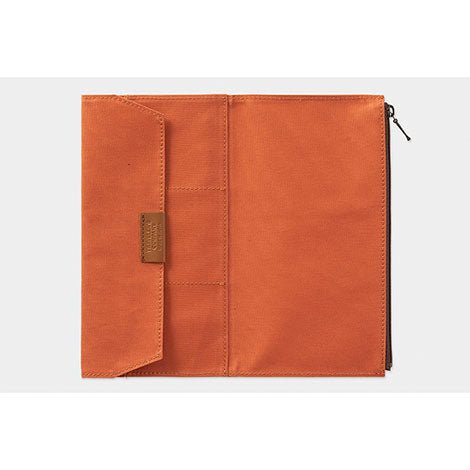 TRAVELER'S notebook Caras B y Rarezas Estuche de Algodón con Cremallera Tamaño Regular Naranja
