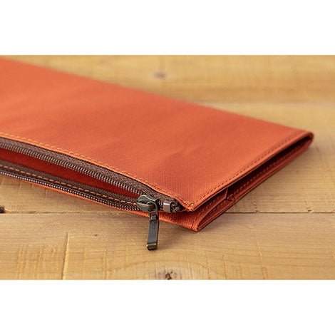 TRAVELER'S notebook B-Sides & Rarities Recharge Etui zippé en coton Taille Régulier Orange
