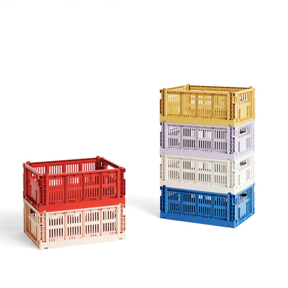 Caja Plegable Color Crate S Celeste