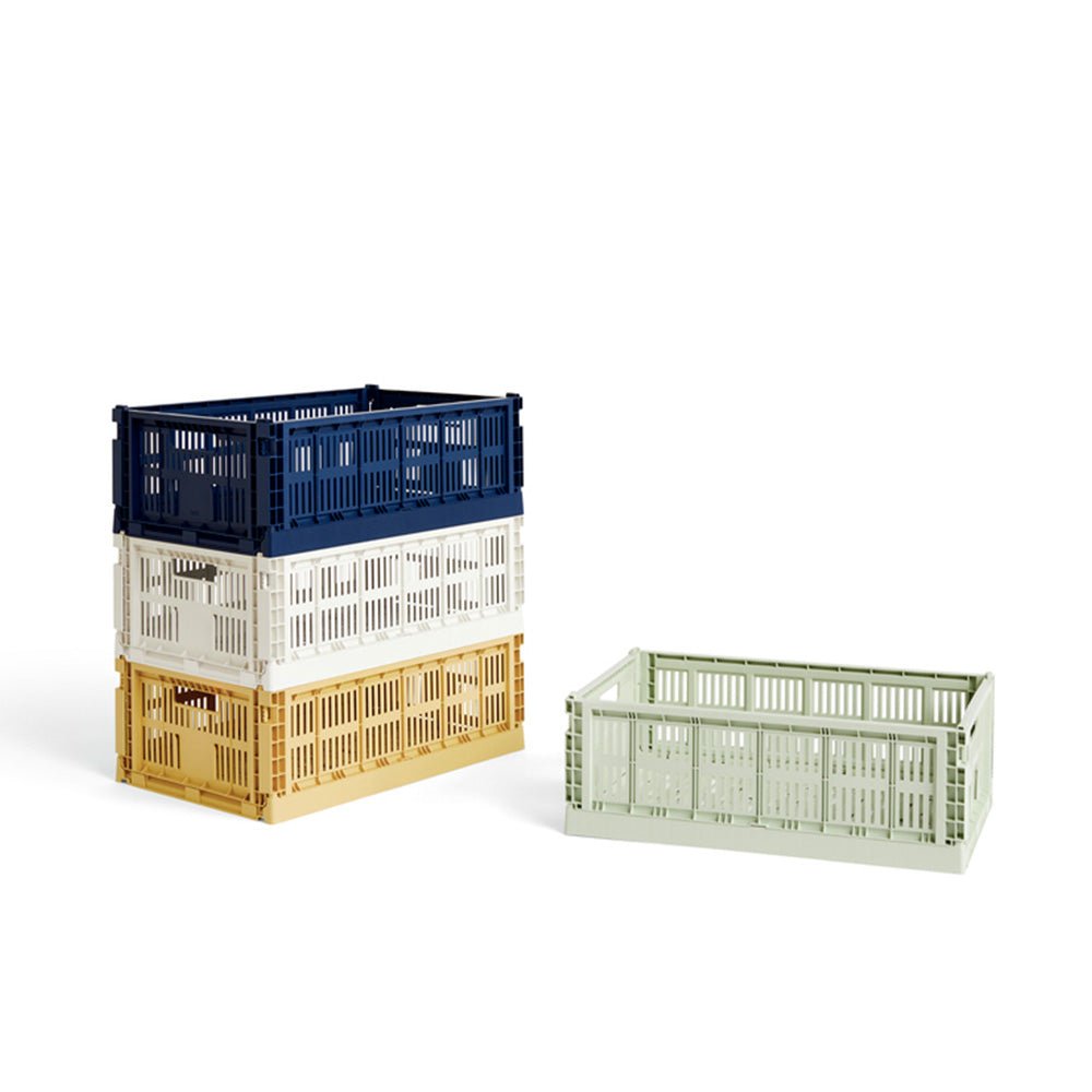 Boîte Pliable Color Crate L Bleu Foncé