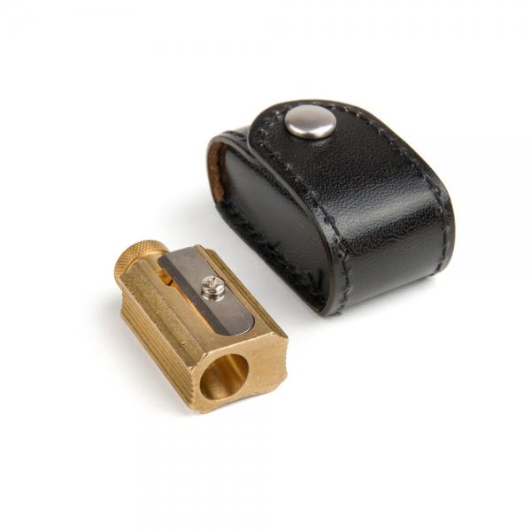 Adjustable Brass Pencil Sharpener with Box