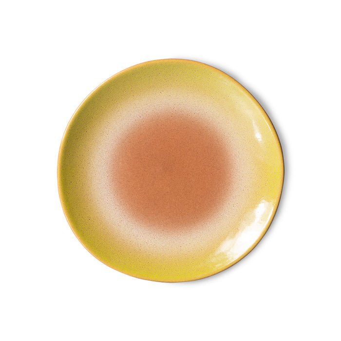 70s Ceramics Dessert Plate Eclipse