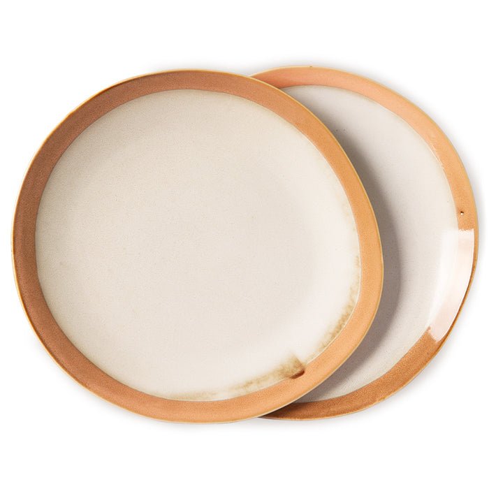 70s Ceramics Dinner Plate Earth