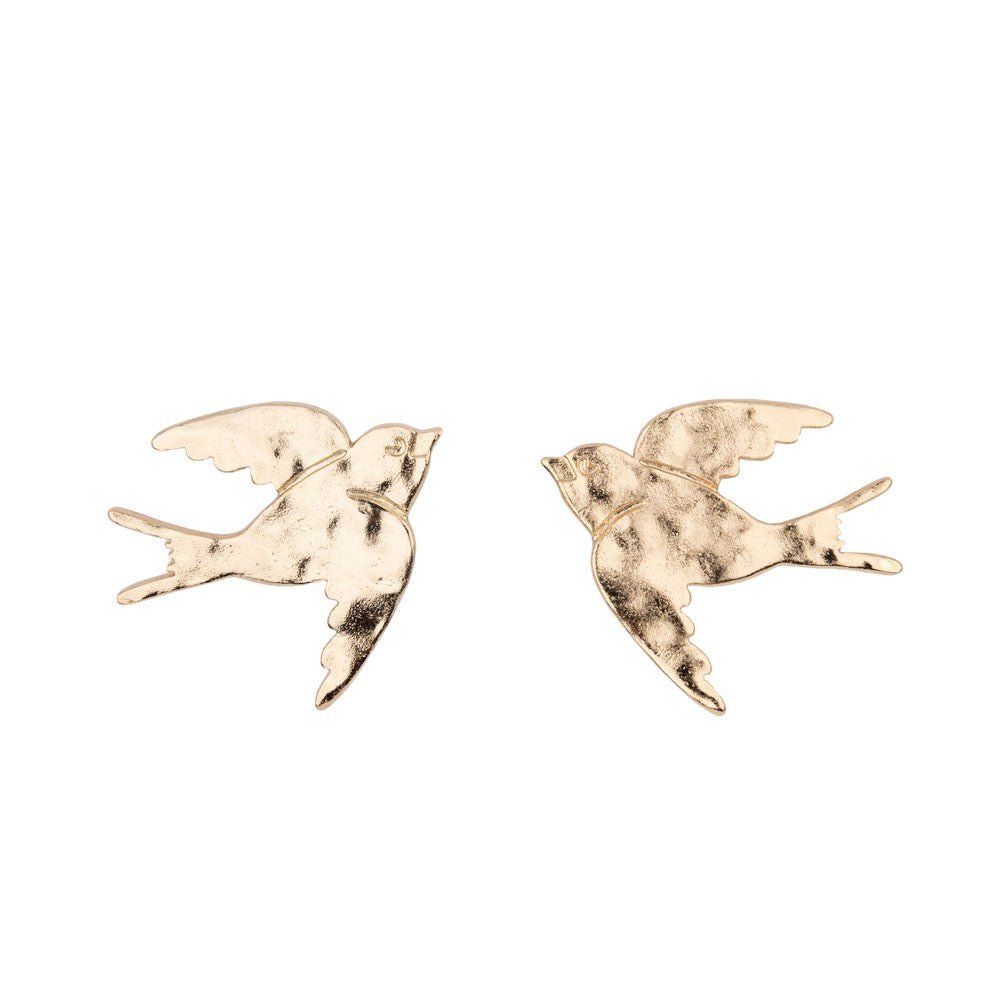 Swallow Earrings Gold