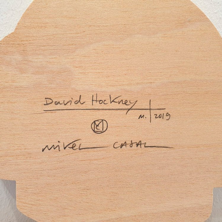 Décoration en bois Egurrak 30 David Hockney