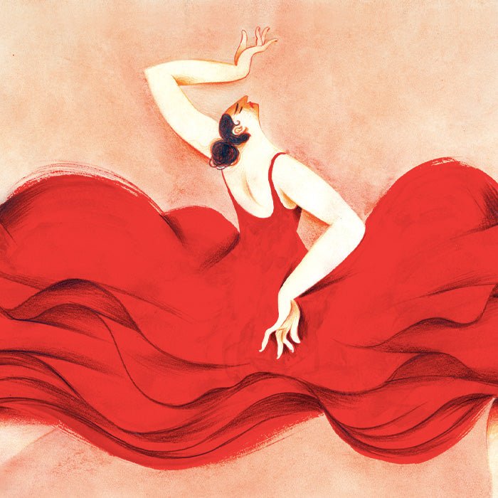 Flamenco Ella Giclée Print A5