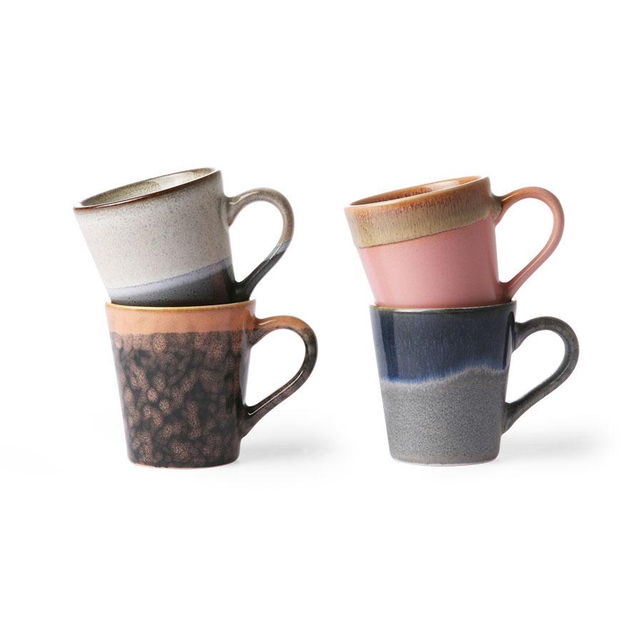 70s Ceramics Espresso Mugs Polaris (set of 4)
