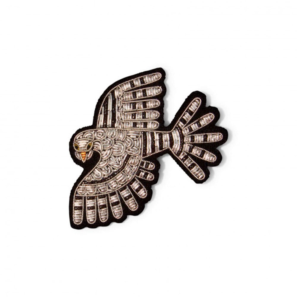 Falcon Hand Embroidered Brooch