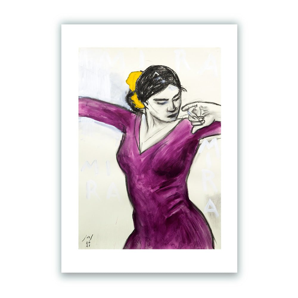 Flamenca "Mira" Impresión Giclée A5
