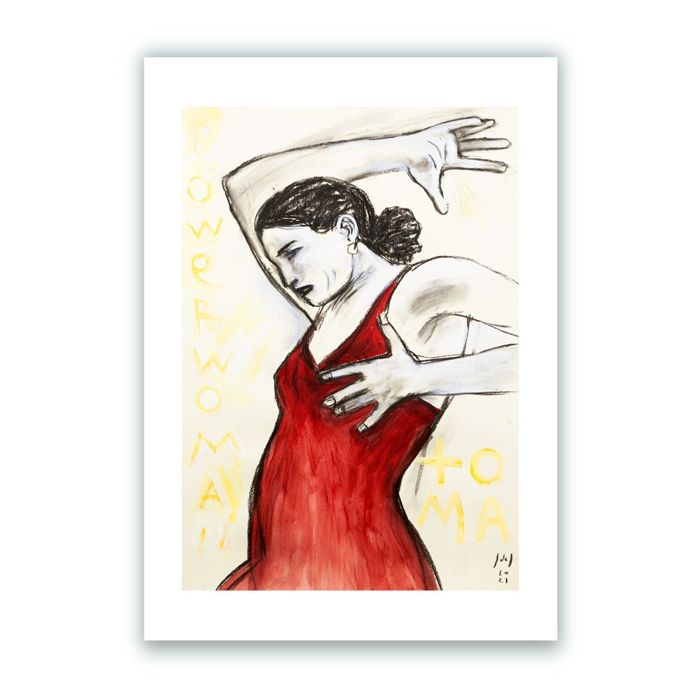 Flamenco « Power Woman » A4 Giclée Print