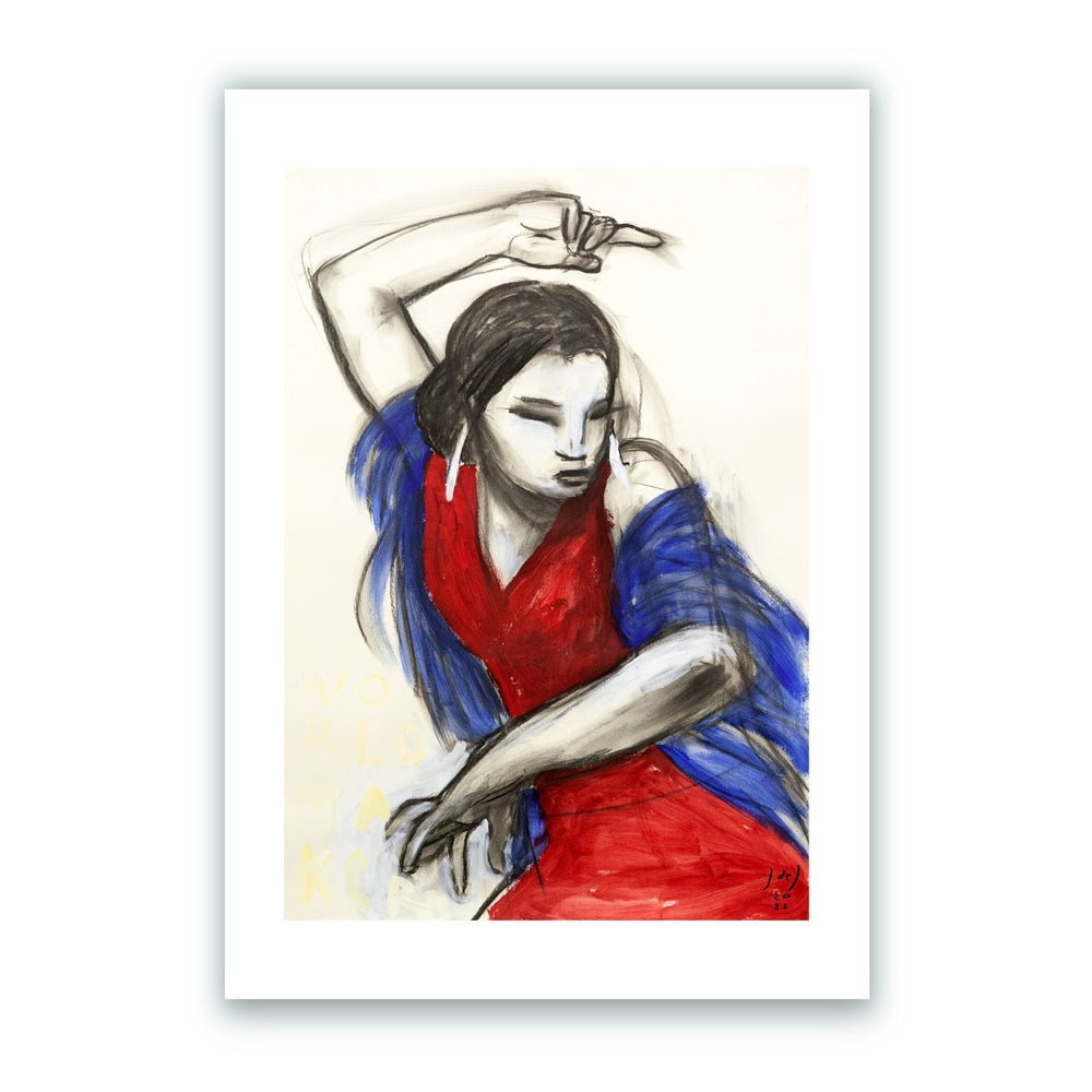 Flamenca "World Maker" Impresión Giclée A4