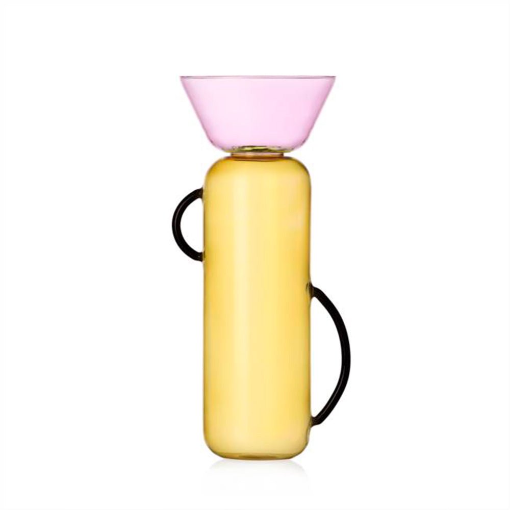 Vase Yellow Pink Big