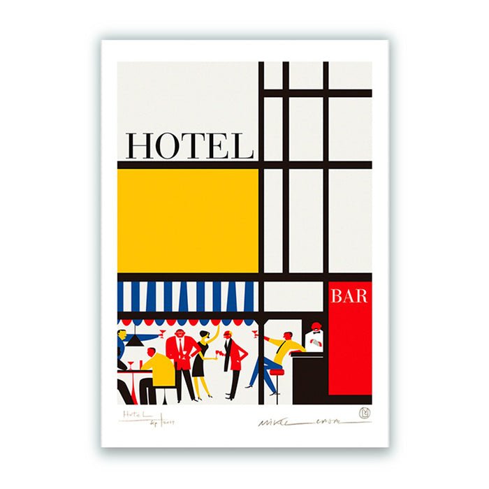 Hotel Fine Art Paper Print A3